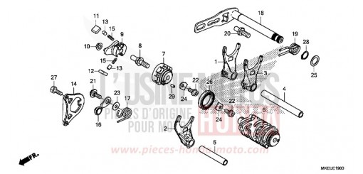 BARILLET DE SELECTION CRF450LK de 2019
